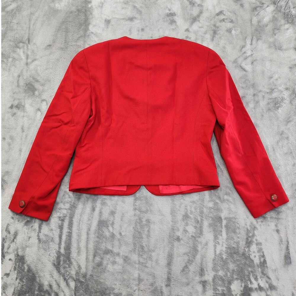 Vintage Pendleton Wool Collarless Fitted Blazer J… - image 3